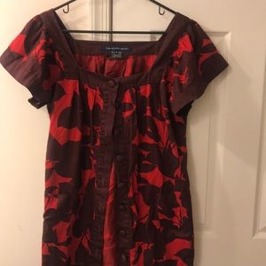 French Connection Flower Print 2 pocket dress